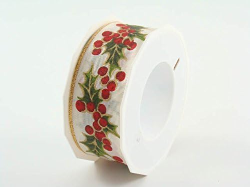 PRÄSENT - Bristol Wired & Printed Ribbon Multi-Colour 20-m-Roll 40 mm width