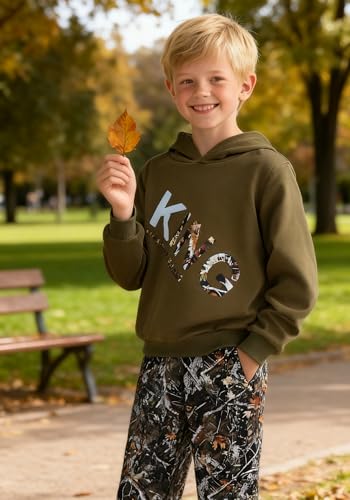 Image of KIDLAGA Toddler Boy Clothes Long Sleeve Hoodie Sweatsuits Tops and Pants Boys Fall Winter Color Block Outfits Set 5-12 Years