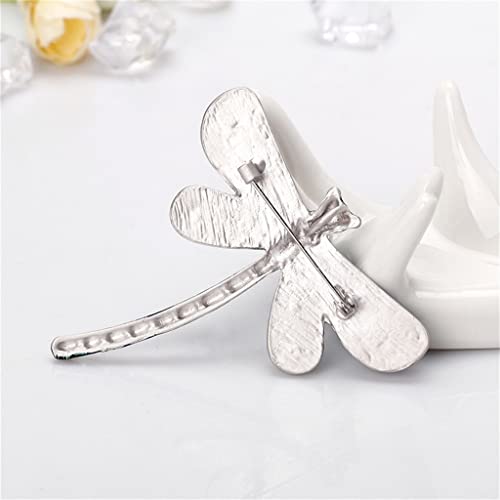 Brooch Enameled Yellow Blue Dragonfly Brooches Zinc Alloy Animal Brooch Pin Women's Garment Accessories Bow Tie (Color : A, Size : One Size) #TOP4