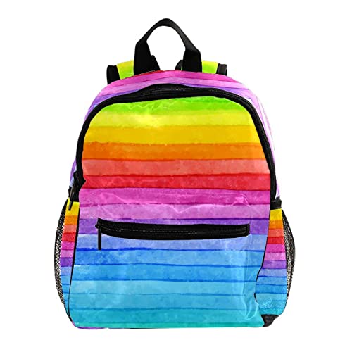 Sac à dos pour garçons et filles motif arc-en-ciel repérable de loin