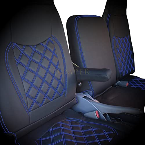 DA17V エブリィバン シートカバー R6年3月以降 PC専用 1台分 軽自動車シートカバー DA17V エブリィバン シート破れ防止 汚れ防止 シート保護 内装一新 (ブルーテック)
