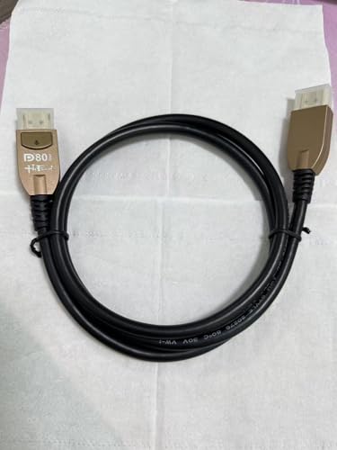 16K DisplayPortケーブル 1.5M ディスプレイポートケーブル 高速ゲーミング 80Gbps DP2.0コード 8K@120Hz/4K@240Hz FreeSync G-Sync、HDR、PC、モニターに対応