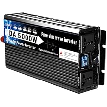 72V to 110V Pure Sine Wave Inverter,5000W Split Phase Car Power Inverter,12V 24V 48V 60V 72V DC to 110V/220V AC Converter for RV,Truck,Outdoor with 2 AC Outlets LCD Display,72V to 110V