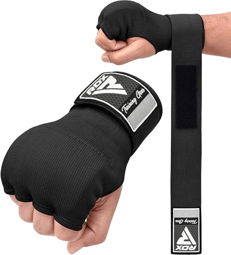 RDX Gel Innenhandschuhe Boxen MMA Muay Thai Training, Elastisch Boxbandagen 75cm Lang Handgelenkbandagen, Kampfsport Sparring Handbandagen Inner Boxing Gloves Punchingbälle Punchinghandschuhe