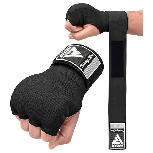 RDX Gel Innenhandschuhe Boxen MMA Muay Thai Training, Elastisch Boxbandagen 75cm Lang Handgelenkbandagen, Kampfsport Sparring Handbandagen Inner Boxing Gloves Punchingbälle Punchinghandschuhe