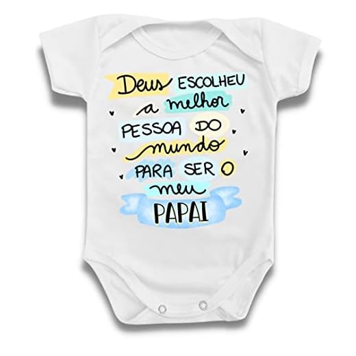 Body Roupa De Bebê Frase Anunciação Deus Papai Azul Gestação Tamanho:P;Cor:Menino
