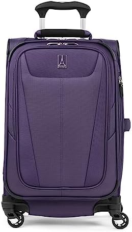 Travelpro Maxlite 5 Softside Expandable Luggage with 4 Spinner Wheels, Lightweight Suitcase, Men and Women, Imperial Purple, Carry-On 21-Inch