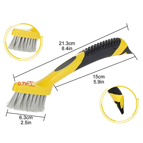 image for Newruiheng 4 Pack Car Wheel Cleaner Brush Kit with Short Handle, Car T