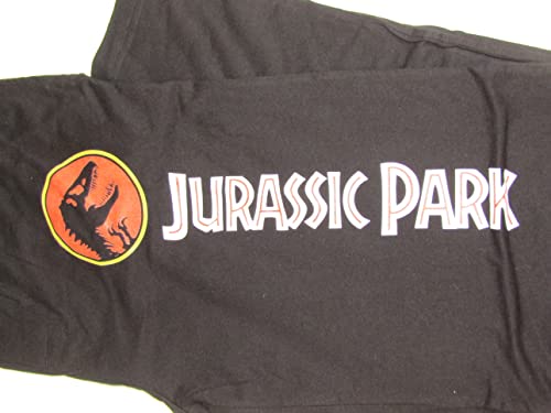 Bioworld Come for The Dinosaurs Jurassic Park Men's Black Sleep Pajama Pants2