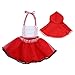 OwlFay Bebé Niñas Disfraz Deluxe Caperucita Roja con Capa Vestido de Carnaval...