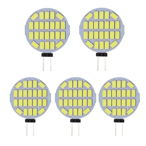 eufeifeiegds AC12V 24V LED G4 ی^X|bgCgd 5W 5730 24LED Ȃ Wt[hCg 20Wvp 3000K/4000K/6000K(24LEDS-(5 PCS),Cold White 6