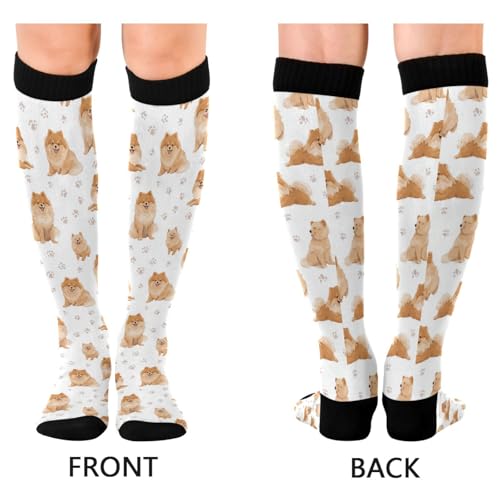 Image of Wusikd Cats Compression Socks for Women and Men Circulation Cute Long Socks for Athletic Running 1