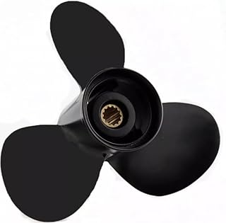 11.1x14 Aluminum Boat Outboard Propeller for Tohatsu Nissan Engines 35-50HP, 13 Spline Tooth, RH, fit Tohatsu Nissan 35HP 40HP 50HP