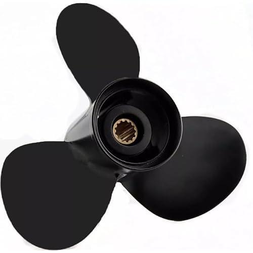11.1x14 Aluminum Boat Outboard Propeller for Tohatsu Nissan Engines 35-50HP, 13 Spline Tooth, RH, fit Tohatsu Nissan 35HP 40HP 50HP