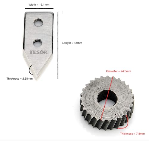 Tesor Replacement Parts - Knife/Blade & Gear Compatible with Edlund #2 Commercial Can Openers (#2 Size - 1 Pack) by Tesor - Image 4