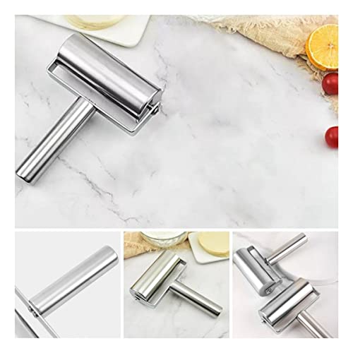 Rolo em Aço Inox Antiaderente Para Massas com Cabo 17cm - Wp Connect