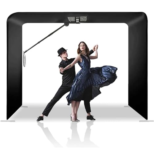 Cabina de fotos giratoria portátil con arco de 360 grados para fotografía profesional y eventos