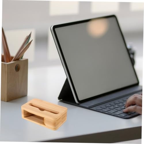 Altavoz de madera portátil Operitacx soporte amplificador de sonido para móvil 7