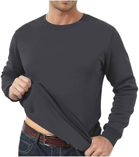 Camiseta térmica de manga larga para hombre, forro polar, camiset...