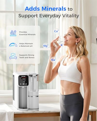 Image of Waterdrop M6SL Mineral Reverse Osmosis System Countertop Water Filter with Additional RO Filter, 8-Stage, 3:1 Pure to Drain, NSF /ANSI 372 & 58 Certified, Room-Temperature