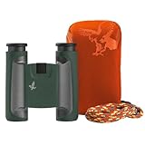 SWAROVSKI OPTIK 8x25 CL Pocket Binoculars with Twist-in Eyecups and Large Field of View (Green, Mountain Field Bag)