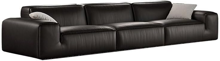 Italian Minimalist Sofa Straight Row Villa Tofu Block Large Flat Living Room