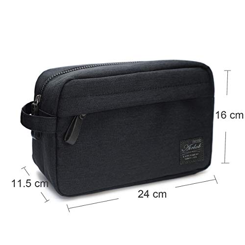 Airlab Toiletry Bag For Men And Women Travel Bag Mens Dopp Kit Womens Make-Up Bag Cosmetic Water-Resistant Organizer For Toiletries, Black #TOP6
