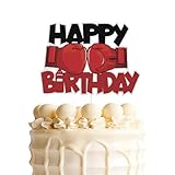 Boxing Cake Topper, Boxing Glove Happy Birthday Cake Decor, Sports Style Birthday Party Decor, Men & Children's Birthday Supplies