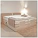 Produktbild PAARA Boxspringbett Dallas III | Motor | Matratze | Topper Komplettset - Made in Germany (Farbe und Härtegrad (H2 - H4) frei wählbar - Bitte nach Bestellung per Nachricht mitteilen, 120 x 200 cm)