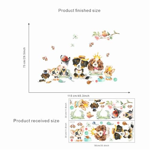 Vinilos Decorativos de Perros para Pared 2 Piezas miniatura 4