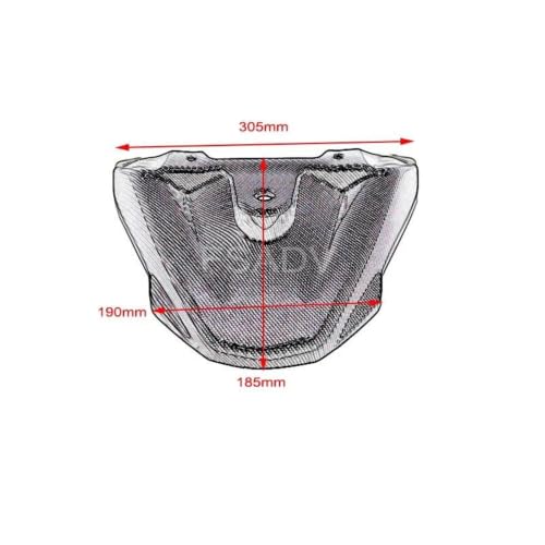 Becquet extension moto pour NT1100 2022-2023 aspect carbone - 2