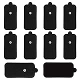 Lanieney 10 Pack Large TENS Unit Electrodes Pads, Upgraded Self-Adhesive Latex-Free Non-Irritating Electrode Patches with Standard 3.5mm Snap-on Connector, Compatible with Belifu, Brilnurse TENS