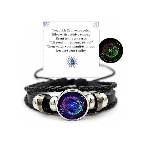 VBWEOI Gleym Bracelets, Zodiac Signs...