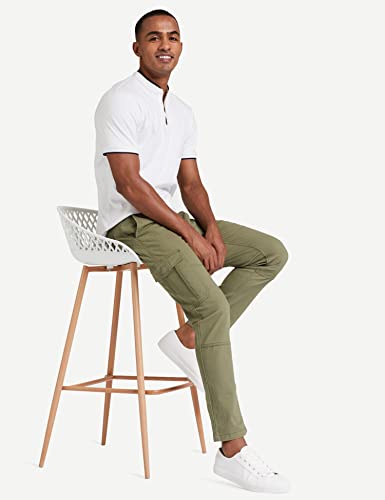 Image of Amazon Brand - Symbol Men's Stretchable Slim Fit Cargo Pants | Chinos | Casual Trousers