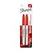Sharpie Permanent Markers, Fine Point, Red, 2-Pack (1765450)