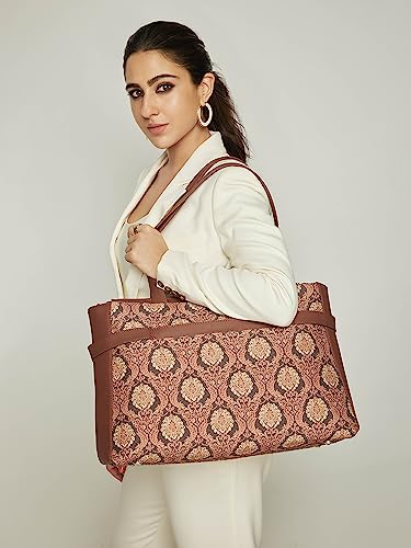 Image of ZOUK Urban Escape Bag | Stylish Vegan with Laptop Compartment, Trolley Sleeve & Anti-Theft Pocket |