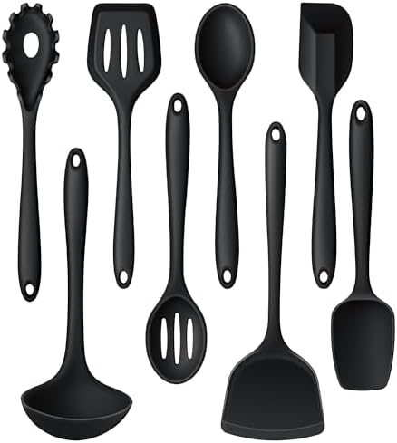 LIANYU 8Pcs Cooking Utensils Set, Heat Resistant Kitchen Utensils...