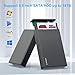 GODO USB 3.0 to 3.5 Inch Hard Drive Enclosure, Vertical External Hard Drive Docking with Stand for 3.5 inch SATA HDD SSD, Aluminum Alloy Drive Case Support Up to 18TB with UASP,Power Adapter
