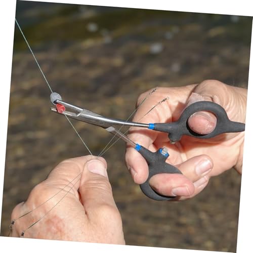 Toddmomy 40 piezas acero con doble seguro para pesca miniatura 5