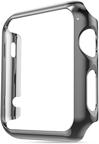 Watch Case for Apple Watch Series 1 42mm,Honest kin Full Cover Apple Watch Series 1/Nike Case Slim Hard PC Plated Protective Bumper Cover & 0.3mm Shockproof Screen Protector for iWatch, Black