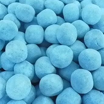 Kingsway Blue Raspberry Bon Bons - 1kg Bulk Bag - Tangy, Chewy Candy - Dusted Sweet Treat - Perfect for Parties, Sharing, and Candy Buffets!