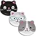 Cat Themed Plates - Large Set of Kitten Shaped Lunch & Dinner Dish with Beverage Napkins Cute Disposable Kitty Head Plate Bundle Paper Goods for Dessert Birthday Decorations Party Supplies Cats Decor