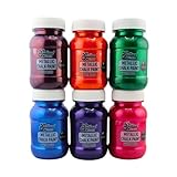 Stunning Metallic Finish: Achieve a beautiful metallic semi-gloss finish with our high-quality chalk paints, perfect for adding a touch of shimmer to your projects. Available in six vibrant colors, these paints enhance any creation. Eco-Friendly & No...