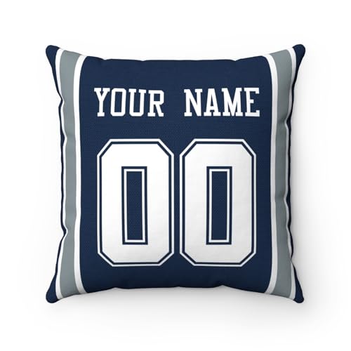 Image of ANTKING Throw Pillow 2 Pack Custom Any Name and Number Personalized Gift for Men Women Boys