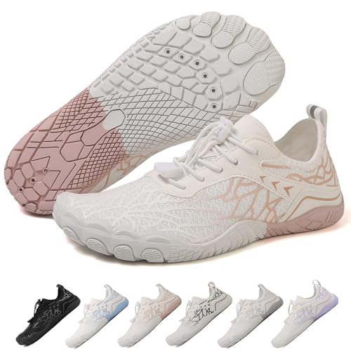 Image of Hike Barefoot Shoes Womens Men,Unisex Barefoot Water Shoes Breathable, Anti-Slip Hiking Footwear for Athletic Wide Toe Shoe Footwear for Hiking, Walking, Running, Yoga, and Water Sports