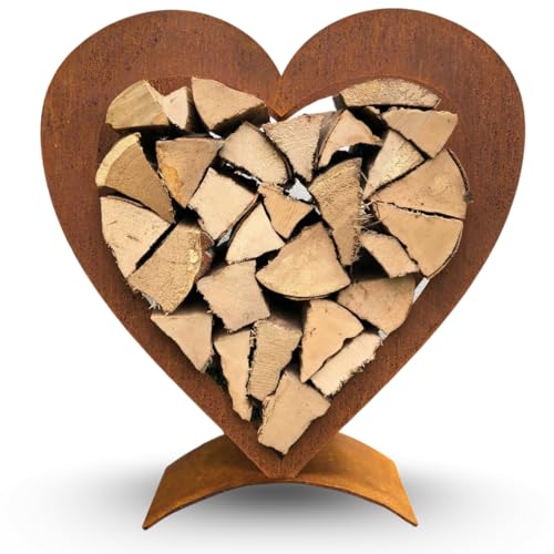 Terma Rost Herz Kaminholzregal Höhe 60 cm Made in Germany tolle deko...