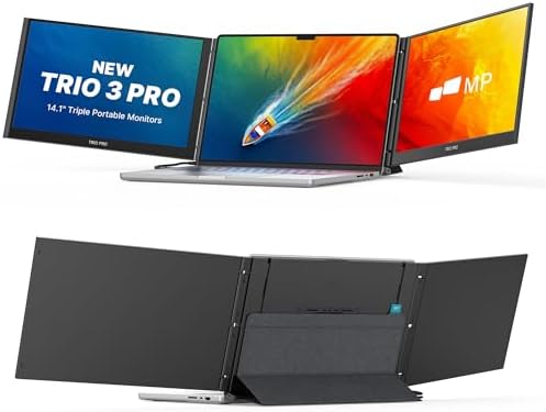 Trio 3 Pro 14.1" Mobile Pixels Portable Laptop Monitor(2026 Versi...