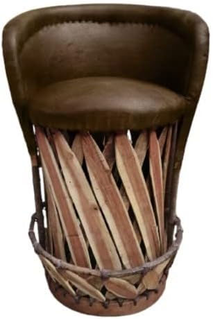 Miniatura 8 de Equipal Bar Stool for Home Kitchen, Bar, Restaurant, Hotel Forniture Traditional Mexican Chair Coffee Color Handmade, Artisan in Mexico Equipales