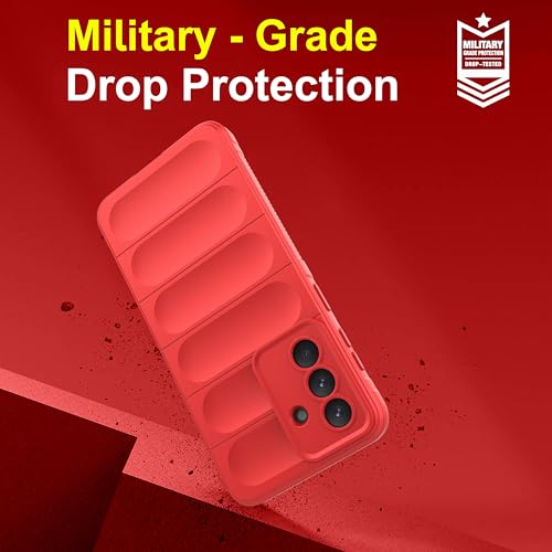 Image of Zapcase Back Case Cover for Samsung Galaxy A57 5G | Compatible for Samsung Galaxy A57 5G Back Cover | Liquid Silicon Magic Case with Camera Protection | Red