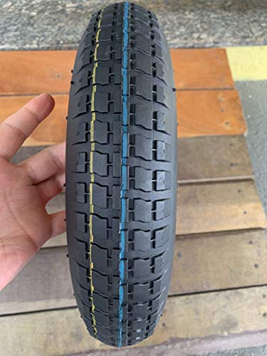 2 Pneus Para Carrinho de Mão Completo Com Câmara E Aro Até 180 Kg